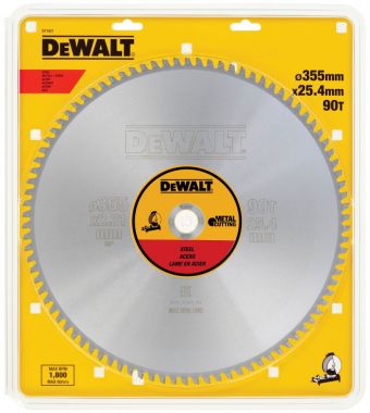 Пильный диск EXTREME по стали 355/25.4 90 TCG +1.5° DeWalt DT1927-QZ ― DeWALT