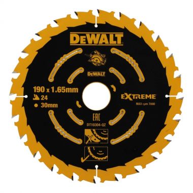 Пильный диск EXTREME по дереву 184/16 1.65 24 WZ +18° DeWalt DT10302-QZ ― DeWALT