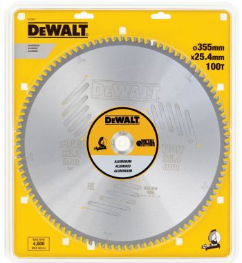 Пильный диск EXTREME по алюм. 355/25.100 TCG-5° DeWalt DT1917-QZ ― DeWALT