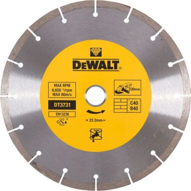 Диск алмазный сегментированный универсальный, (230 x 22.2 мм) для бетона DeWalt DT3731-QZ ― DeWALT