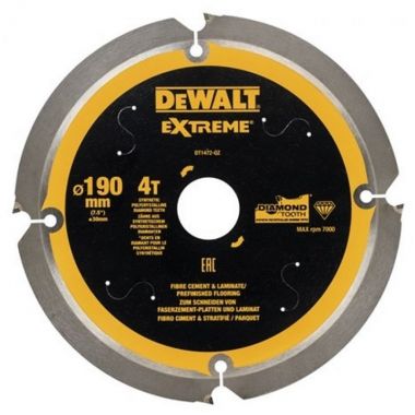 Пильный диск по фиброцементу 190x30 мм x4T DeWalt DT1472-QZ ― DeWALT
