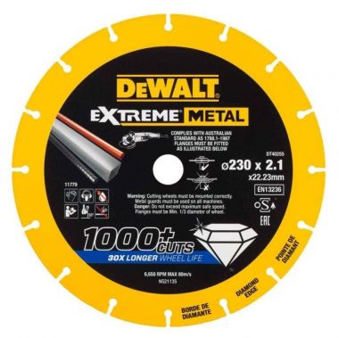 Алмазный диск отрезной по металлу 230 x2 DeWalt DT40255-QZ ― DeWALT