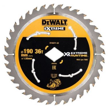 Пильный диск XR EXTREME RUNTIME DT40271, 190x30мм, 36T DeWalt DT40271-QZ ― DeWALT