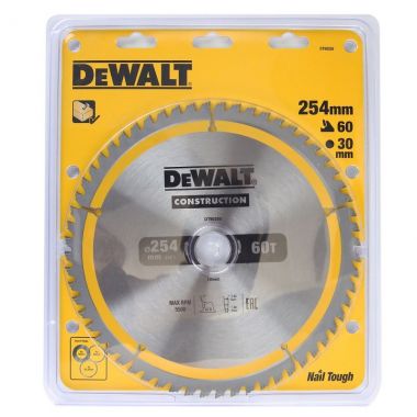 Пильный диск DT90250, CONSTRUCTION 254/30, 60T ATB7 DeWalt DT90250-qz ― DeWALT