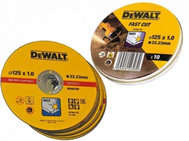 Отрезной диск DT3507, 125x1 по металлу, 10 шт. DeWalt DT3507-QZ ― DeWALT