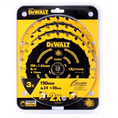 Набор пильных дисков EXTREME DT10399, 190/30 мм., 3 шт. DeWalt DT10399-QZ ― DeWALT
