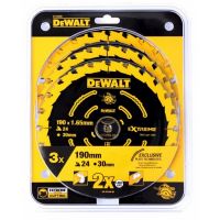Набор пильных дисков EXTREME DT10399, 190/30 мм., 3 шт. DeWalt DT10399-QZ