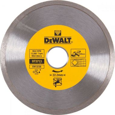 Алмазный круг сплошной по керамике, 125 x 22.2 мм, h=5 DeWalt DT3713-QZ ― DeWALT