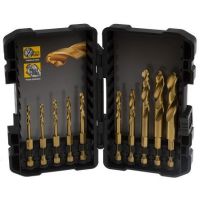 Набор DT50050 cверл 10pcs Impact TITANIUM Drill Bit Set DeWalt DT50050-QZ